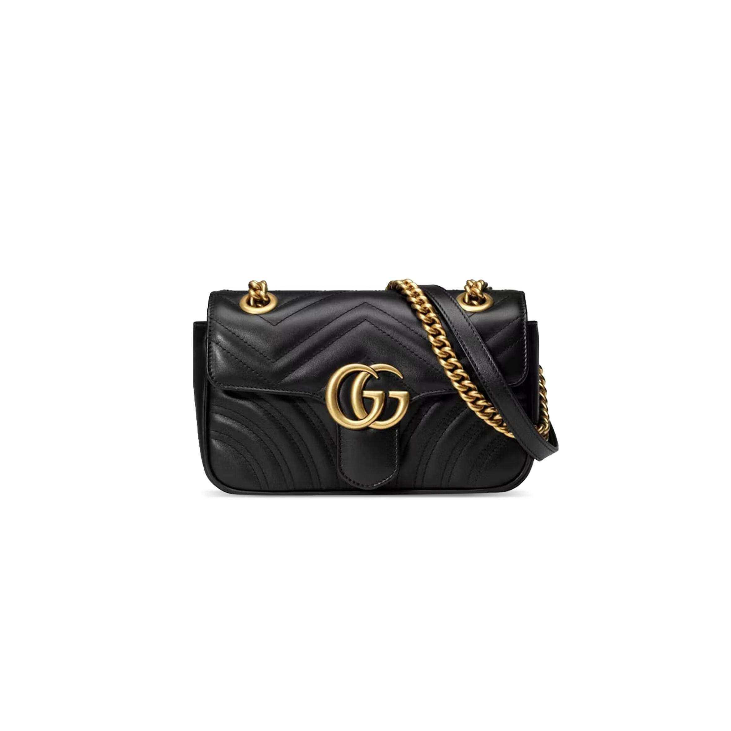 GUCCI GG MARMONT MATELASSÉ SMALL SHOULDER BAG 446744 (22*13*6cm)